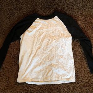 Black & White Baseball Tee